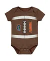 Outerstuff Newborn And Infant Boys And Girls Brown Florida Gators Catch Me Football Bodysuit In Brown