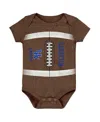 Outerstuff Newborn And Infant Boys And Girls Brown Kentucky Wildcats Catch Me Football Bodysuit In Brown