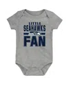 Outerstuff Newborn And Infant Boys And Girls Heathered Gray Seattle Seahawks Little Fan Bodysuit In Heathered Gray