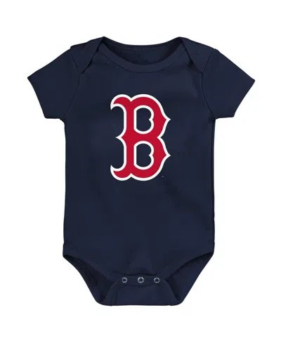 Outerstuff Babies' Newborn And Infant Boys And Girls Navy Boston Red Sox Primary Team Logo Bodysuit