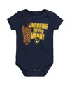 Outerstuff Newborn And Infant Boys And Girls Navy Milwaukee Brewers Star Wars Wookie Of The Year Bodysuit In Navy