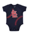 Outerstuff Newborn And Infant Boys And Girls Navy St. Louis Cardinals Running Home Bodysuit In Navy
