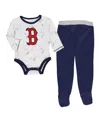 Outerstuff Newborn & Infant Navy/white Boston Red Sox Dream Team Bodysuit Hat & Footed Pants Set In Navy,white