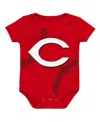 Outerstuff Newborn And Infant Boys And Girls Red Cincinnati Reds Running Home Bodysuit In Red