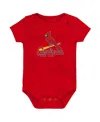 Outerstuff Newborn And Infant Boys And Girls Red St. Louis Cardinals Primary Team Logo Bodysuit In Red