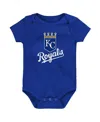 Outerstuff Newborn And Infant Boys And Girls Royal Kansas City Royals Primary Team Logo Bodysuit In Royal