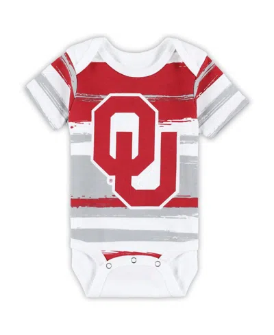 Outerstuff Babies' Newborn And Infant Boys And Girls White Oklahoma Sooners Team Favorite Bodysuit