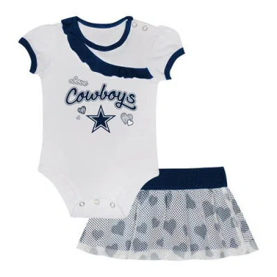 Outerstuff Kids'  Newborn & Infant Dallas Cowboys Love My Team Bodysuit & Skirt Set In White