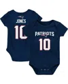Outerstuff Newborn And Infant Navy Boys And Girls Mac Jones Navy New England Patriots Mainliner Player Name And In Navy