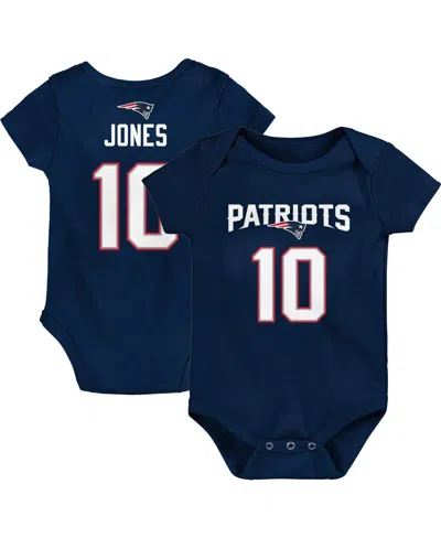 Outerstuff Babies' Newborn And Infant Navy Boys And Girls Mac Jones Navy New England Patriots Mainliner Player Name And