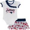 Outerstuff Infant  New England Patriots Love My Team Bodysuit & Skirt Set In White