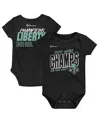 Outerstuff Newborn Black New York Liberty 2024 Wnba Finals Champions Roster Bodysuit In Black