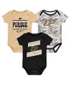 Outerstuff Newborn Black Colorado Buffaloes Sunday Comics 3-pack Bodysuit Set In Black