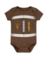 Outerstuff Newborn Brown Arizona State Sun Devils Football Bodysuit In Brown