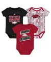 Outerstuff Newborn Cardinal Arkansas Razorbacks Sunday Comics Bodysuit 3-pack In Cardinal