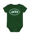 Outerstuff Newborn Green New York Jets Logo Bodysuit In Green
