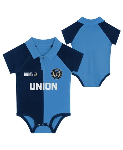 Outerstuff Babies' Newborn Navy Philadelphia Union Newborn League Champ V-neck Raglan Bodysuit