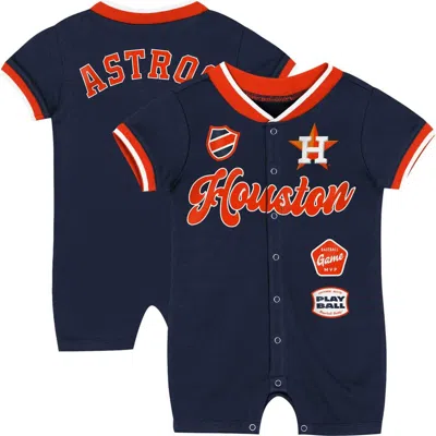 Outerstuff Kids' Infant  Navy Houston Astros Pinch Coverall In Blue