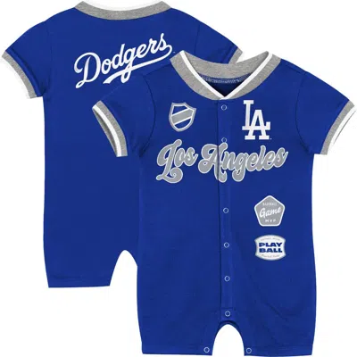 Outerstuff Kids' Newborn  Royal Los Angeles Dodgers Pinch Coverall In Multi