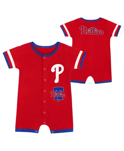 Outerstuff Babies' Newborn Red Philadelphia Phillies Double Hit Coveralls