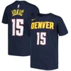 Outerstuff Nike Big Boys And Girls Nikola Jokic Navy Denver Nuggets Logo Name And Number Performance T-shirt In Navy