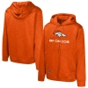 Outerstuff Orange Denver Broncos Streak Fleece Pullover Hoodie In Orange