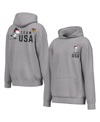 Outerstuff Outer Stuff Men's Heather Gray Team X Peanuts Team Spirit Hoodie