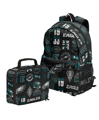 Outerstuff Philadelphia Eagles Backpack And Lunchbox Set In Black