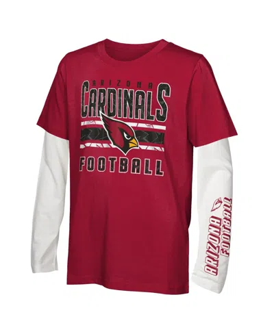 Outerstuff Kids' Preschool 2-piece Arizona Cardinals In The Mix T-shirt Combo Set
