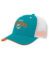 Outerstuff Preschool Aqua Miami Dolphins Core Lockup Trucker Adjustable Hat In Aqua