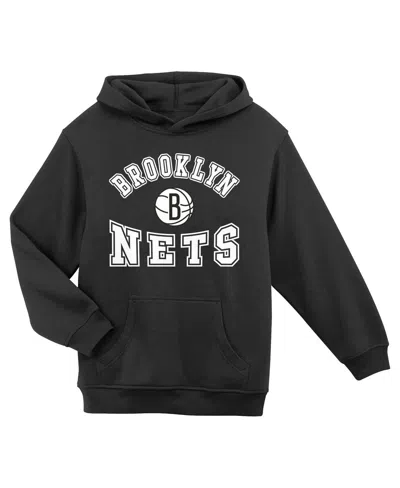 Outerstuff Kids' Preschool Black Brooklyn Nets Home Town Pullover Fleece Hoodie