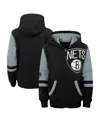 Outerstuff Preschool Black Brooklyn Nets Straight To The League Full-zip Hoodie In Black