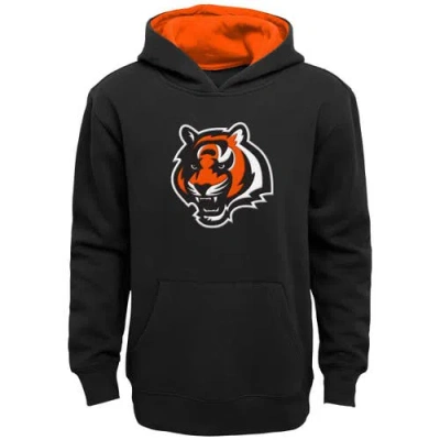 Outerstuff Kids'  Preschool Black Cincinnati Bengals Prime Pullover Hoodie In Gold