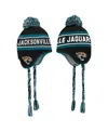 Outerstuff Preschool Black Jacksonville Jaguars Jacquard Tassel Knit Pom With Hat In Black
