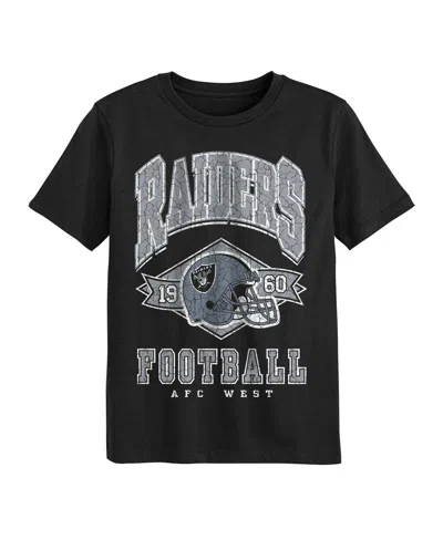 Outerstuff Kids' Preschool Black Las Vegas Raiders Kick Off T-shirt