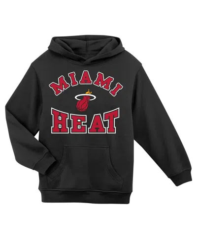 Outerstuff Kids' Preschool Black Miami Heat Home Town Pullover Fleece Hoodie