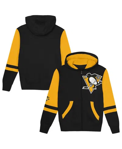Outerstuff Kids' Preschool Black Pittsburgh Penguins Face Off Full-zip Hoodie