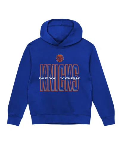 Outerstuff Babies' Preschool Blue New York Knicks Field General Fleece Hoodie