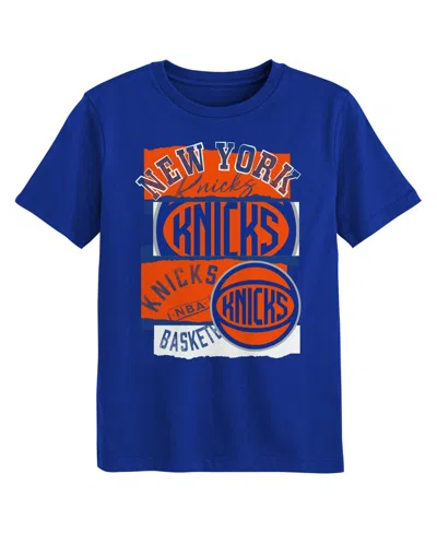 Outerstuff Kids' Preschool Blue New York Knicks In The Paint T-shirt