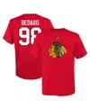 Outerstuff Preschool Boys And Girls Connor Bedard Red Chicago Blackhawks Authentic Stack Name And Number T-shir In Red