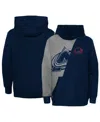Outerstuff Preschool Boys And Girls Gray, Navy Colorado Avalanche Unrivaled Pullover Hoodie In Gray,navy