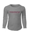 Outerstuff Preschool Boys And Girls Heather Gray Washington Football Team Long Sleeve T-shirt And Pants Sleep S In Heather Gray