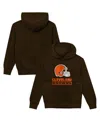 Outerstuff Preschool Brown Cleveland Browns Back To Basics Hoodie In Burgundy