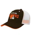 Outerstuff Preschool Brown Cleveland Browns Core Lockup Trucker Adjustable Hat In Multi