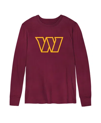 Outerstuff Kids' Preschool Burgundy Washington Commanders Primary Logo Long Sleeve T-shirt