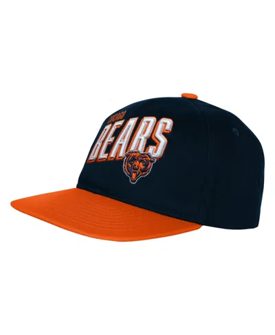 Outerstuff Kids' Preschool Chicago Bears Wordmark Embroidered Flat-bill Snapback Hat In Black