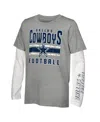 Outerstuff Preschool Dallas Cowboys In The Mix T-shirt Combo Set In Gray
