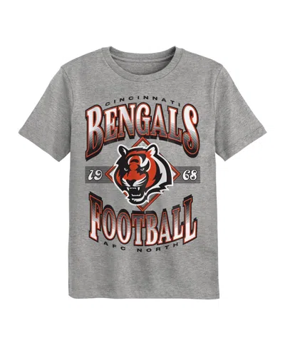 Outerstuff Babies' Preschool Dark Heather Gray Cincinnati Bengals Of Days Past T-shirt