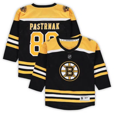 Outerstuff Kids' Preschool David Pastrnak Black Boston Bruins Home Replica Player Jersey