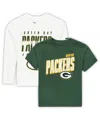 Outerstuff Preschool  Green Bay Packers The Mix Combo T-shirt Set In Green
